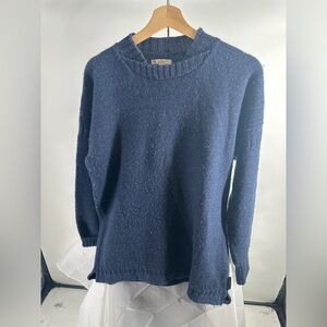 Burberry Brit blue wool fisherman sweater